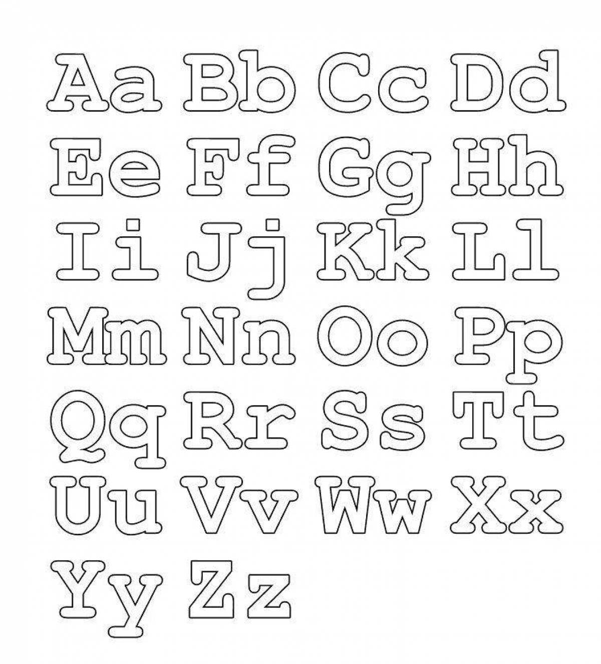 Colorful alphabet letter a