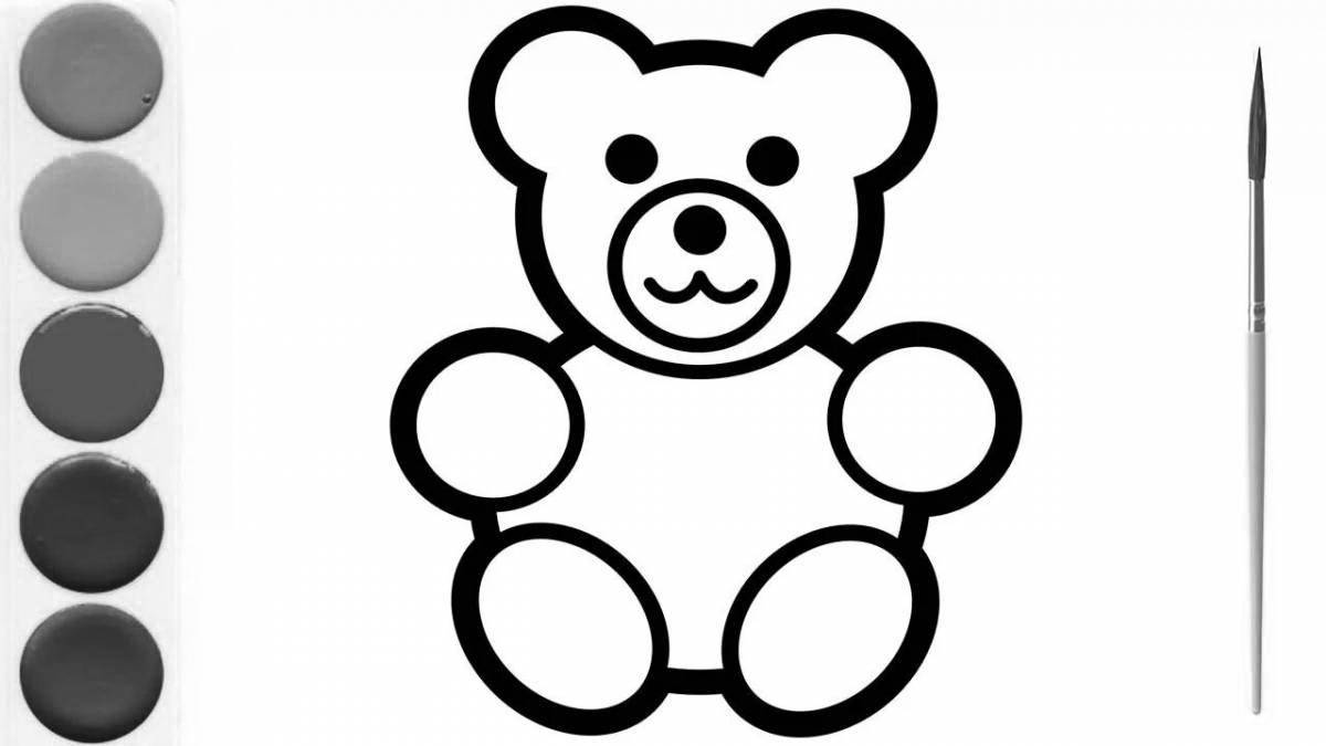 Coloring page sweet valery jelly bear