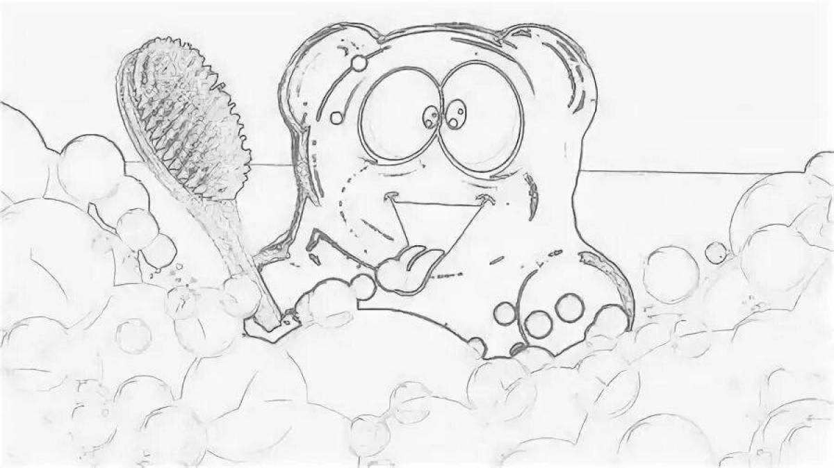 Coloring page magic teddy bear valery