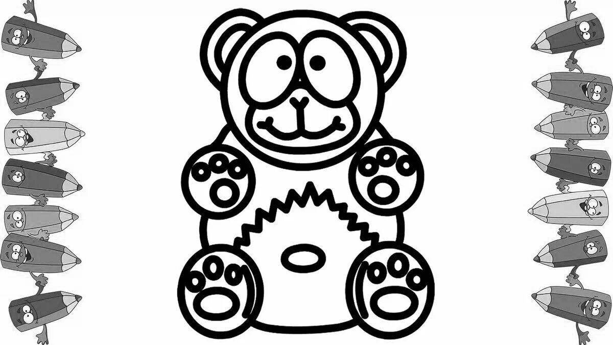 Jolly valery gummy bear coloring book