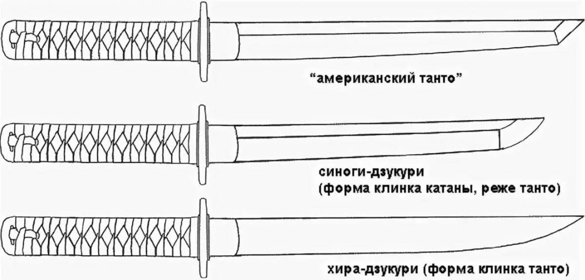 Танто стандофф 2 чертеж