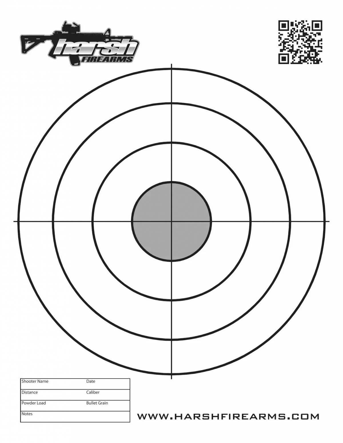 Как нарисовать мишень для стрельбы своими руками
