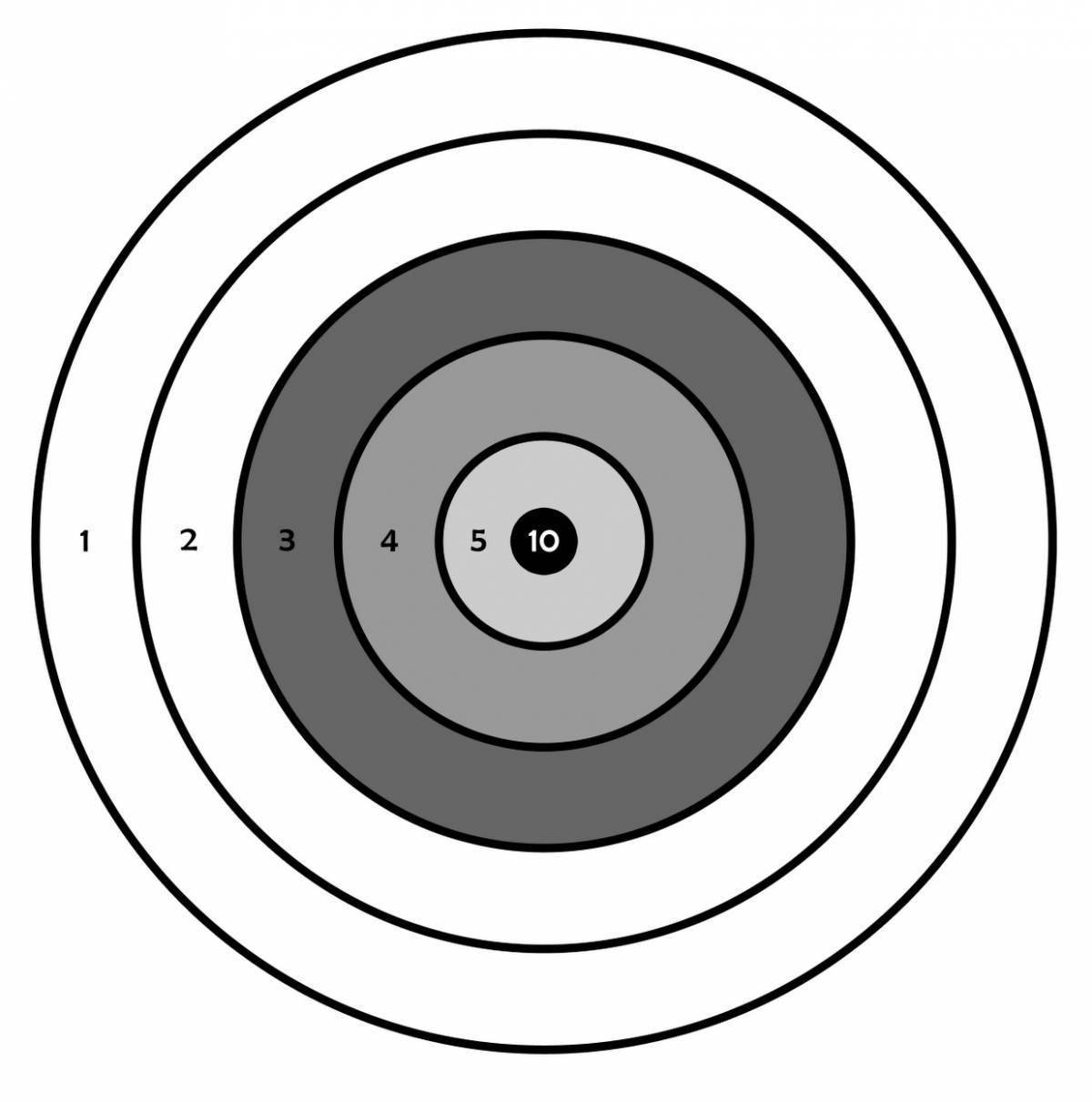 Мишени картинки черно белые для распечатки