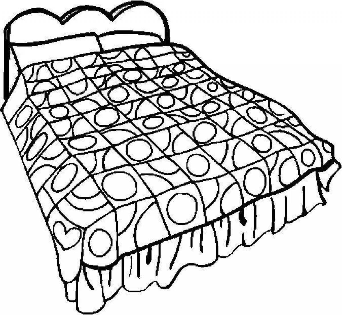 Кровать для раскрашивания