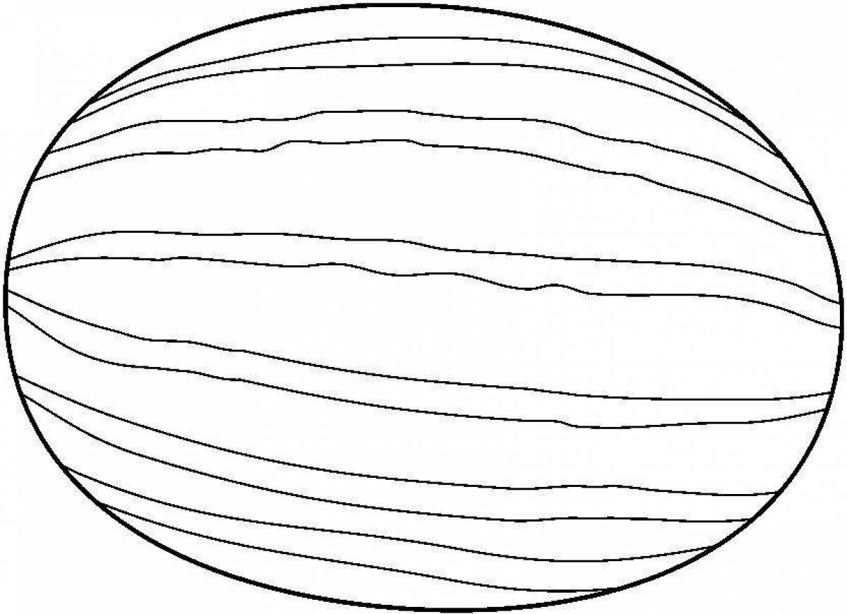 Как нарисовать дыню легко