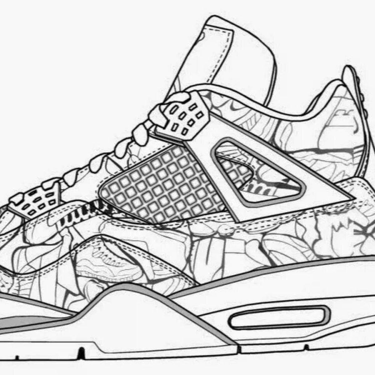 Air drawing. Nike Air Jordan 4. Раскраски найк АИР Джордан. Раскраска кроссовок найк АИР Джордан. Найк АИР Джордан 4 скетч.