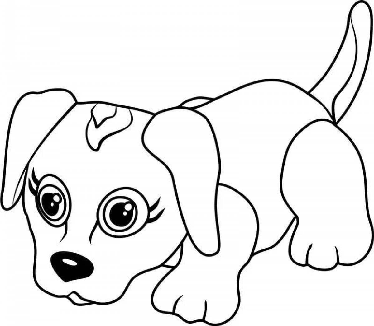 Раскраски собачки Бигль щенок