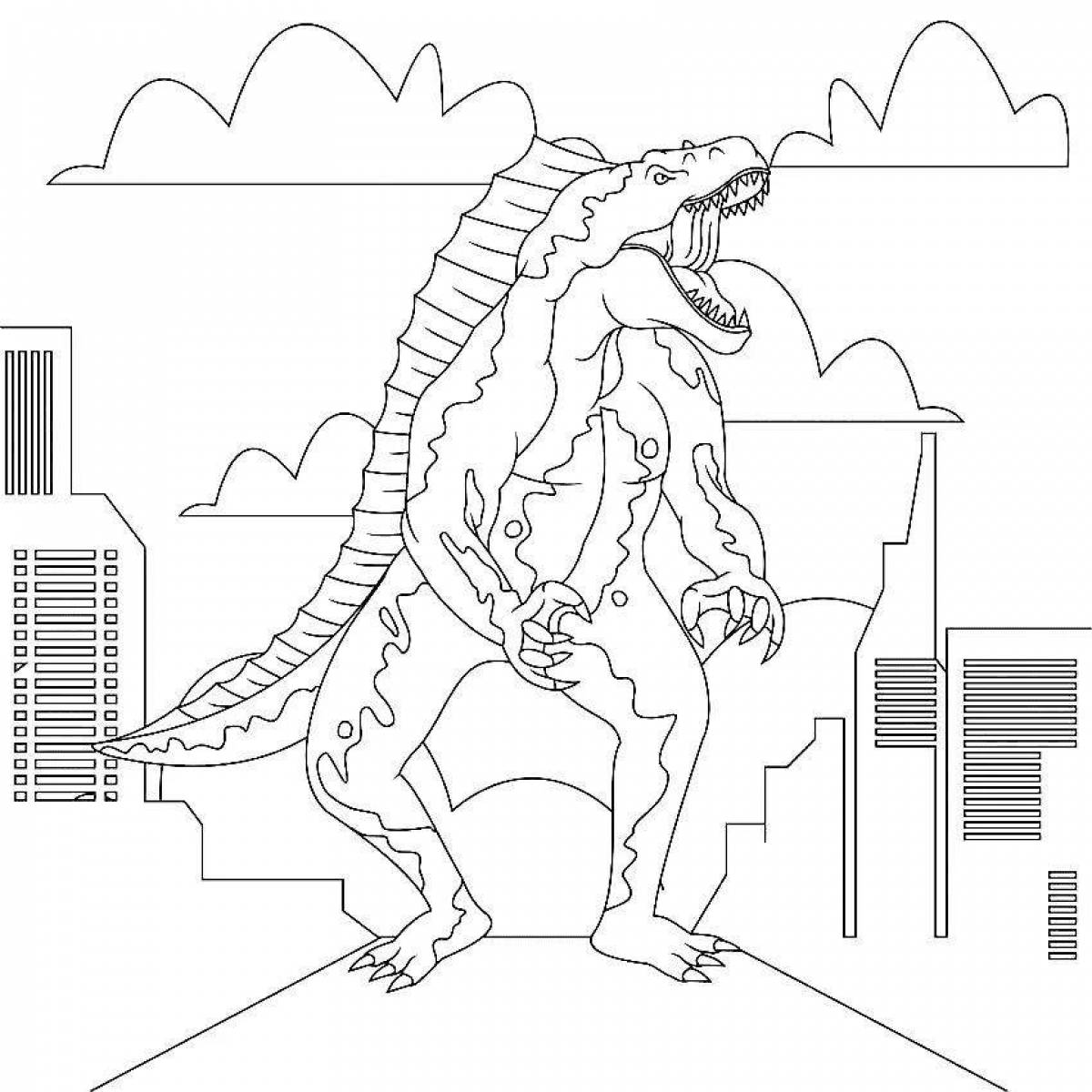 Godzilla coloring book for kids