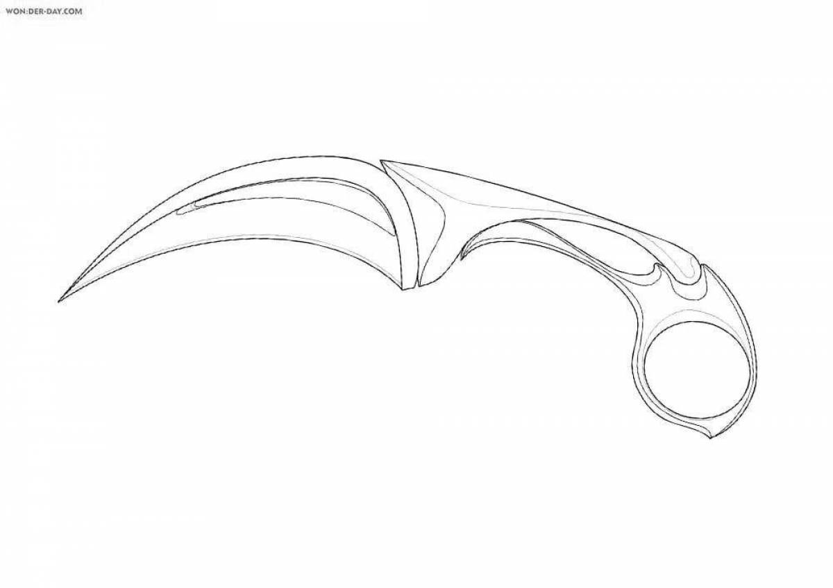 Bright tanto from standoff 2 coloring page