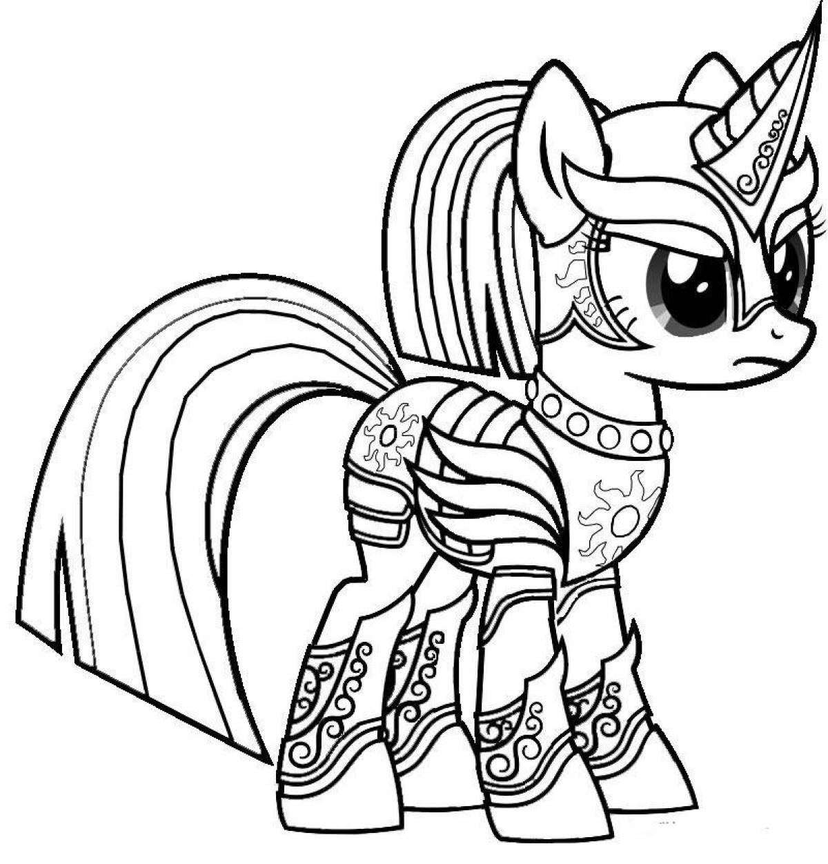 Delightful coloring my little pony sparkle