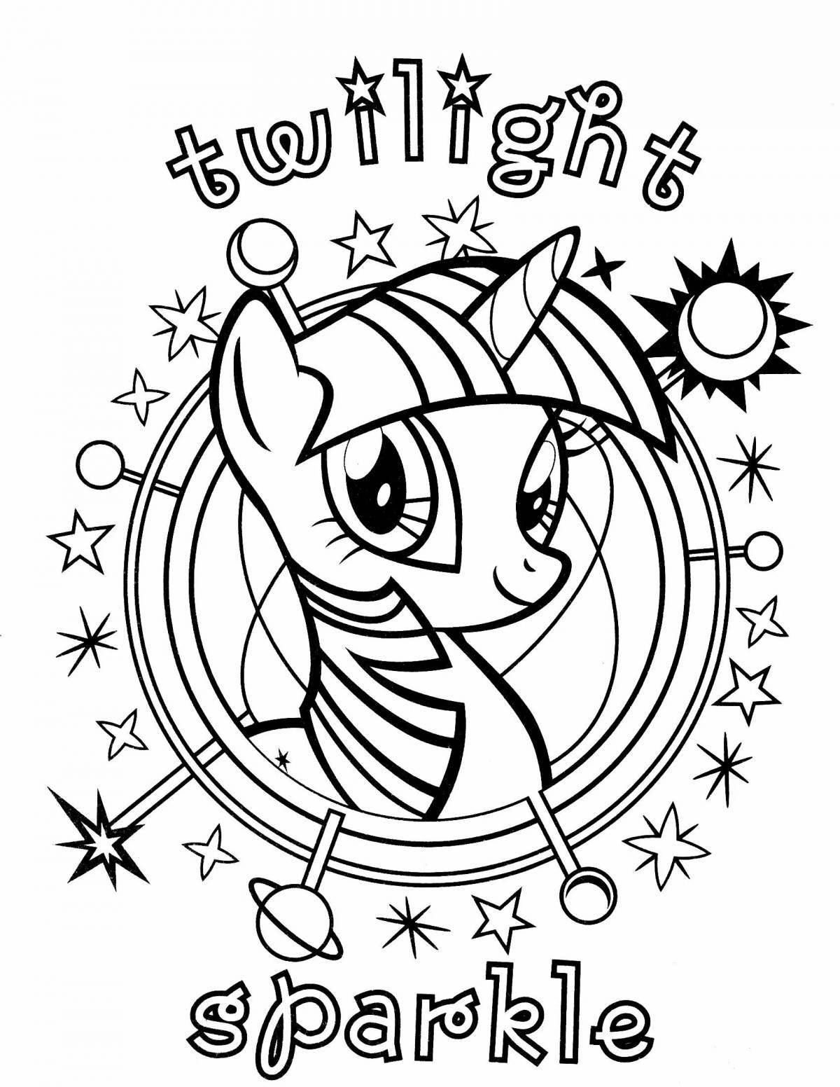 My little pony sparkle coloring book