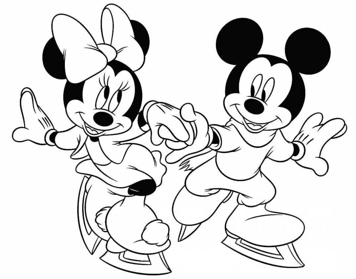 Mickey's adorable coloring book