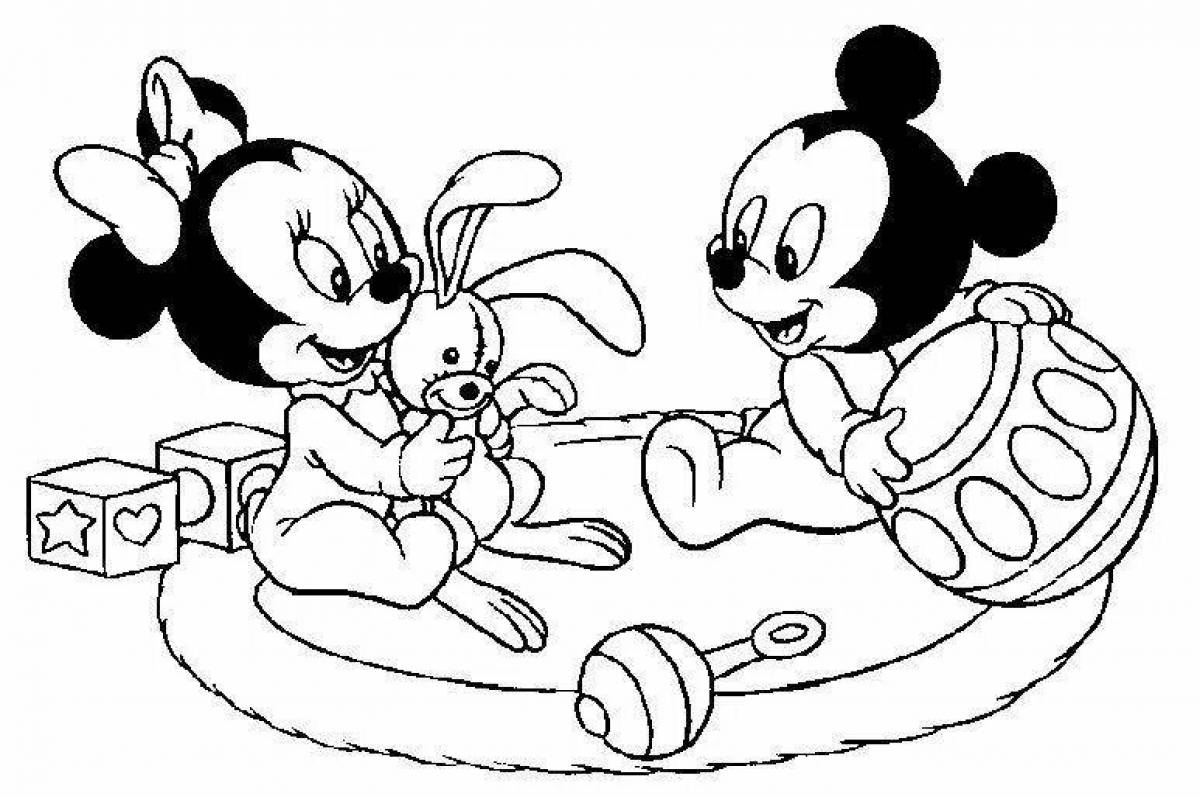 Mickey's humorous coloring book