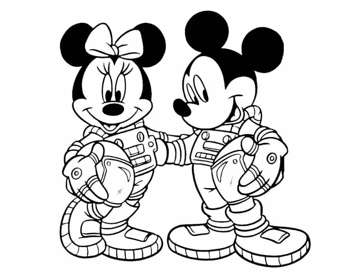 Mickey's witty coloring book