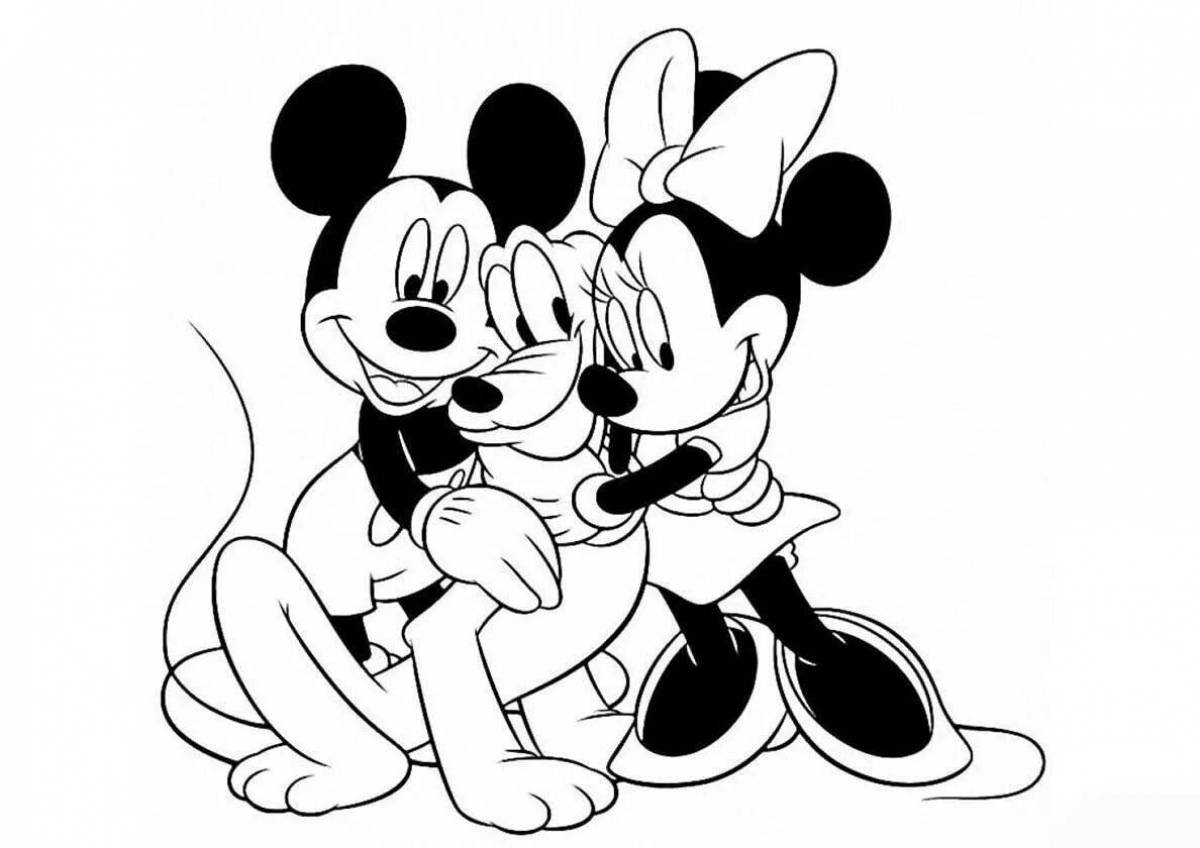 Mickey's Gorgeous Coloring Page