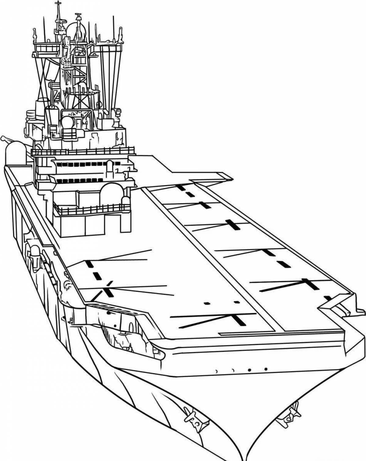 Раскраска авианосец - 68 фото