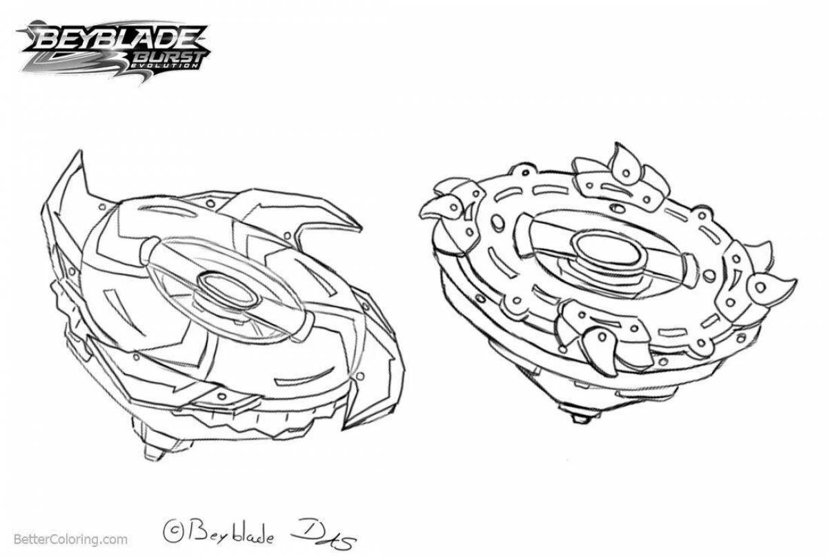 Beyblade bright coloring