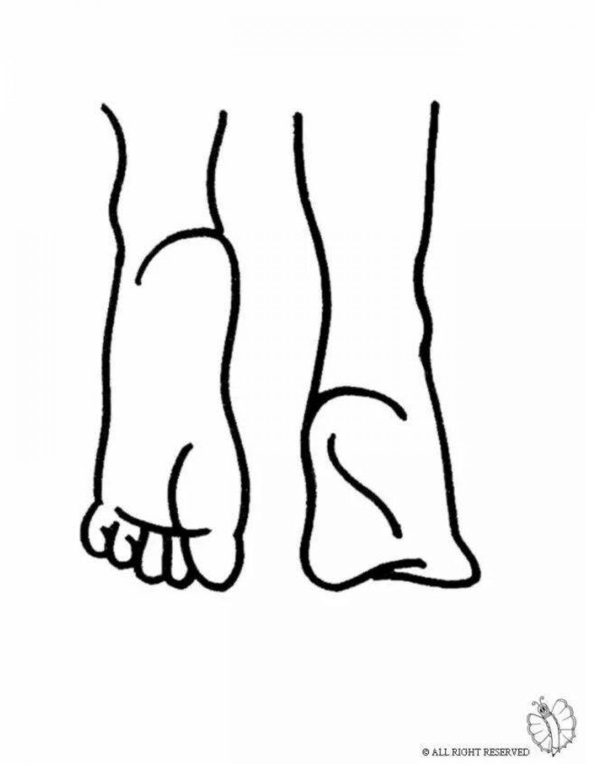 Ноги рисунок раскраска (38 фото)