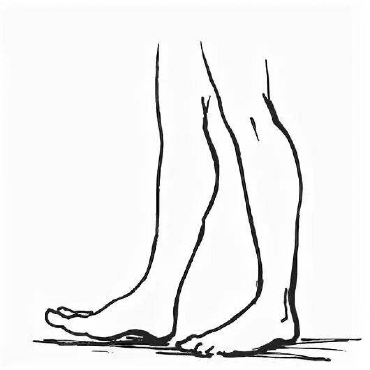 Legs pictures. Нога раскраска для детей. Схематичное изображение ноги. Ноги раскраска. Контур ноги.