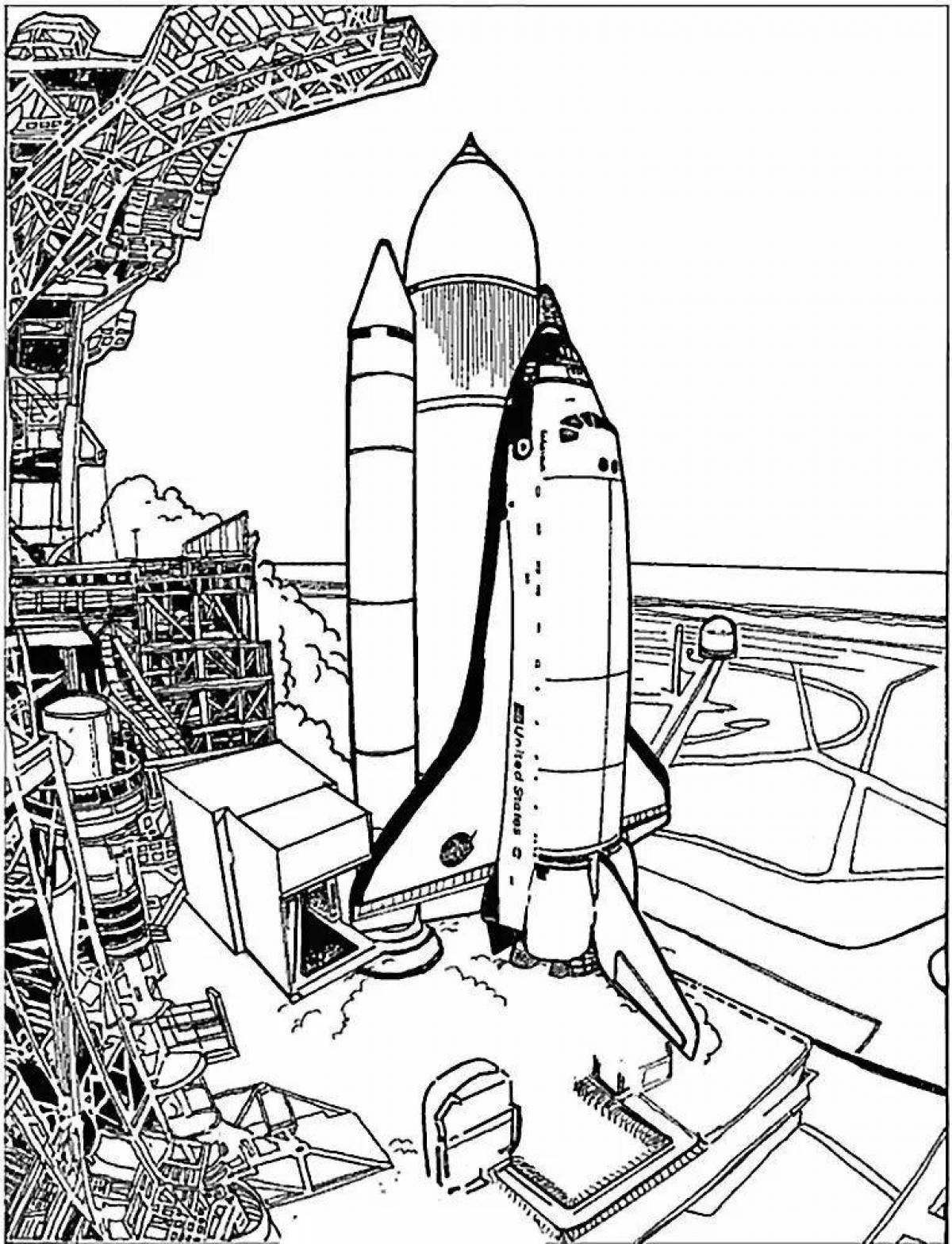 Awesome space coloring book