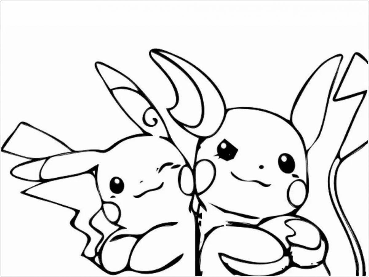 Fun coloring pikachu