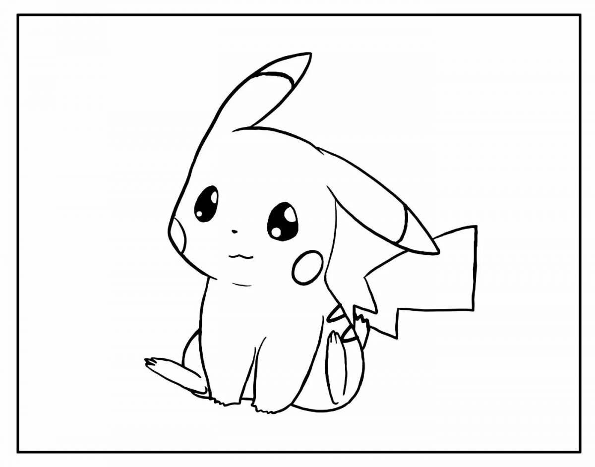 Violent pikachu coloring book