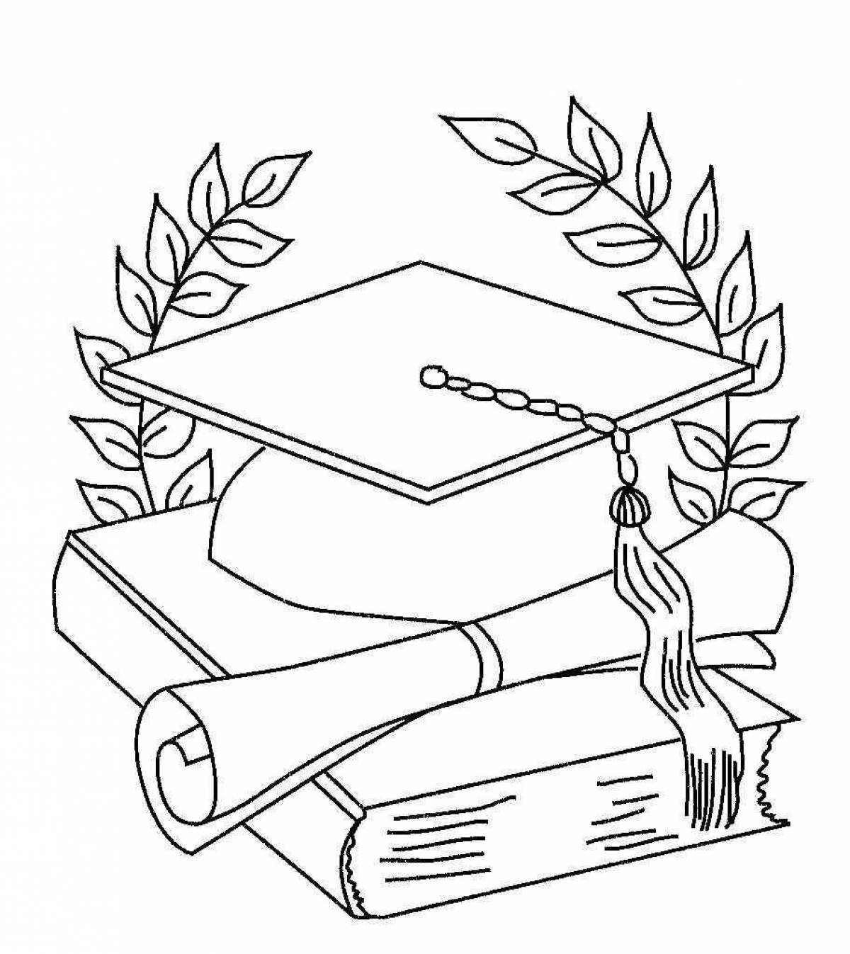 Glorious student day coloring page