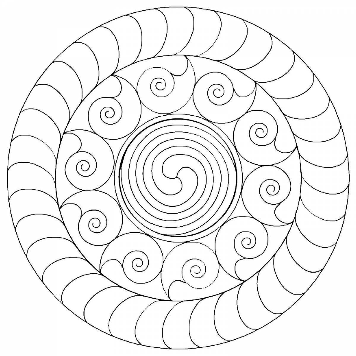 How to make spiral coloring #10