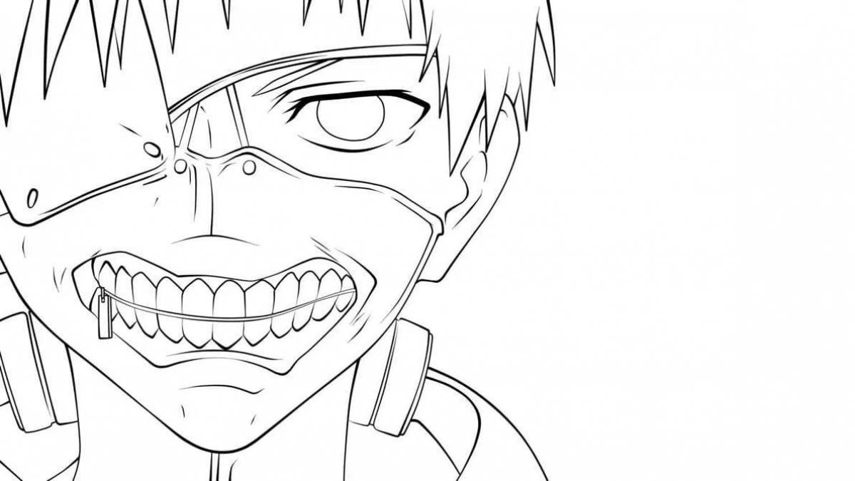 Tokyo ghoul coloring page