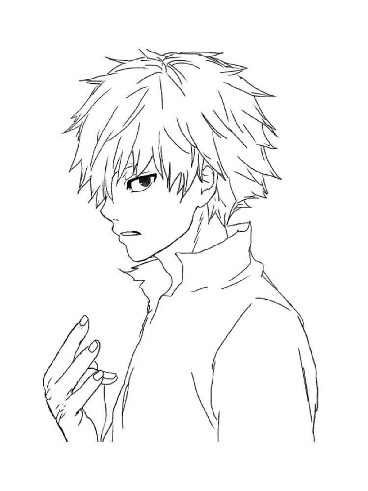 Tokyo ghoul adorable coloring page