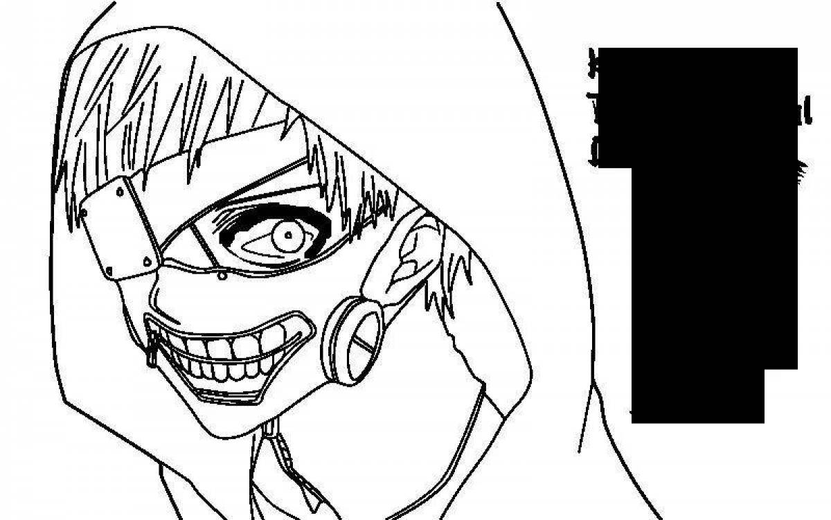 Exquisite tokyo ghoul coloring book