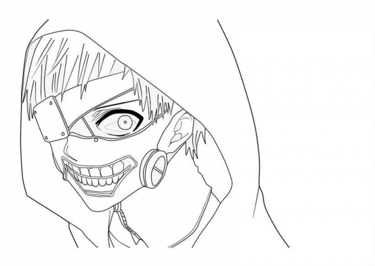 Tokyo ghoul dynamic coloring page