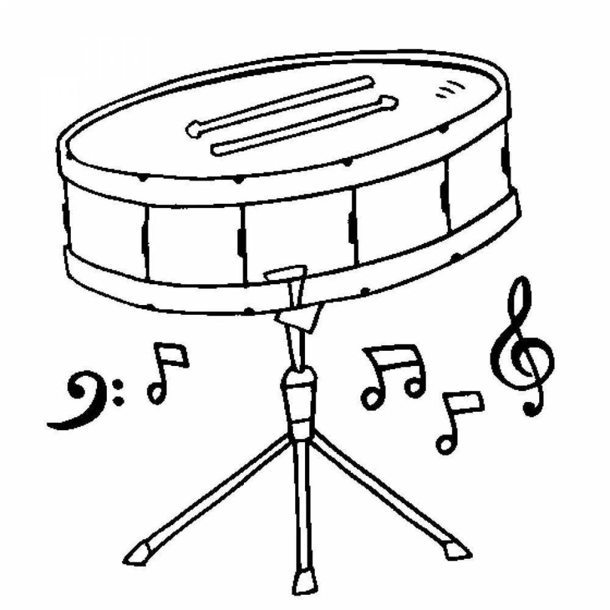 Coloring drum for children