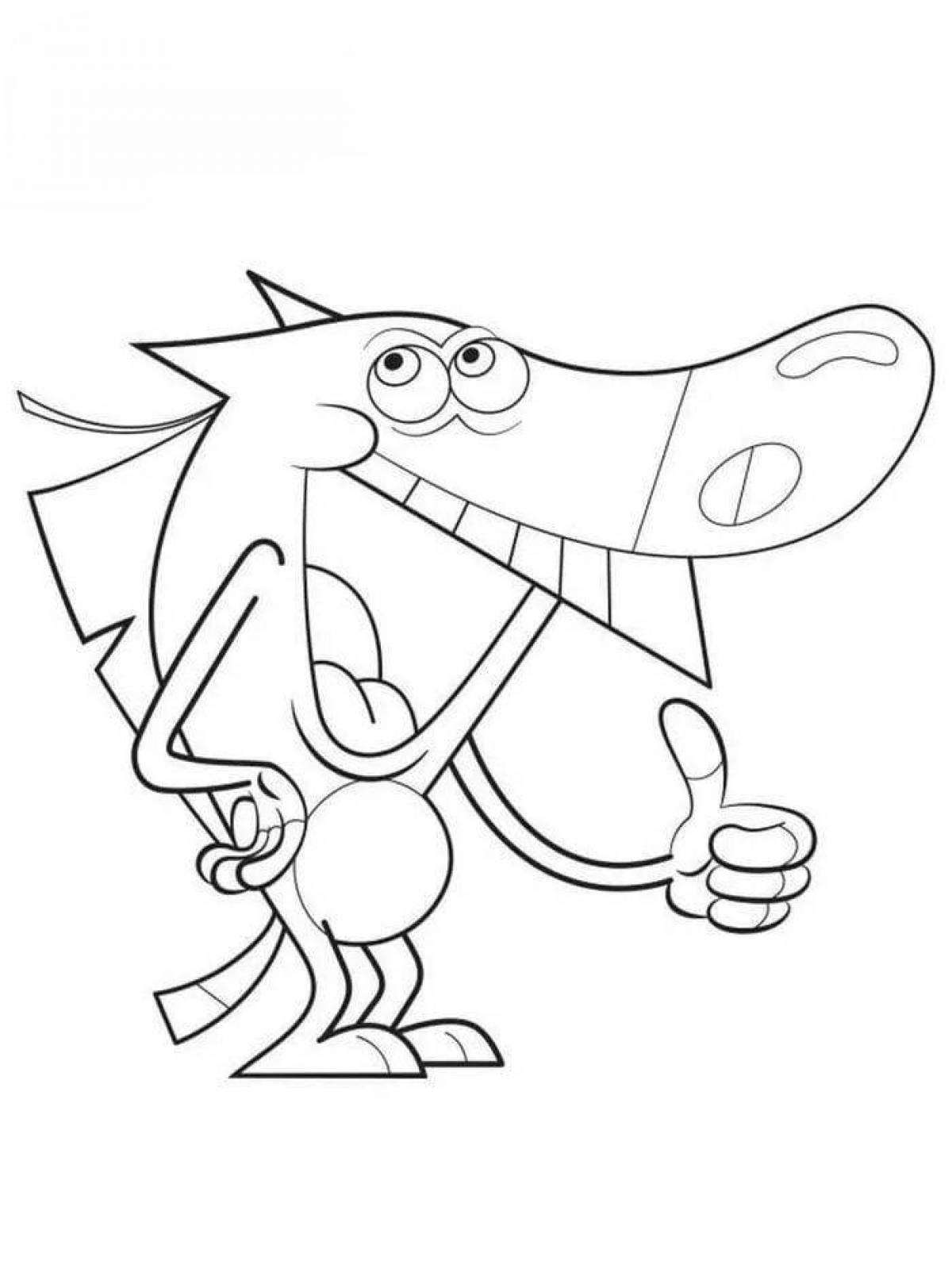 Coloring book gorgeous zig and sharko