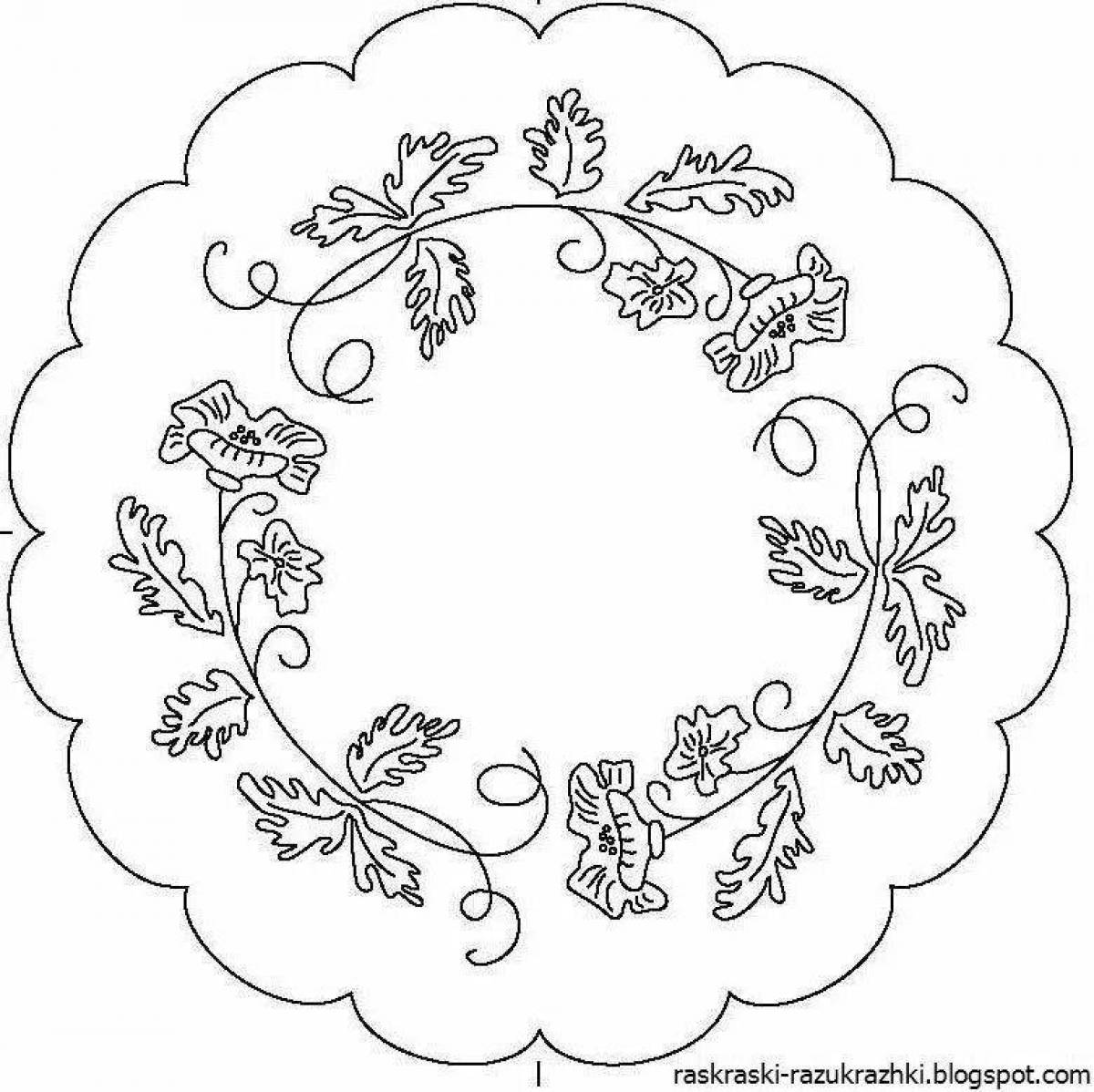 Children's tablecloth coloring book