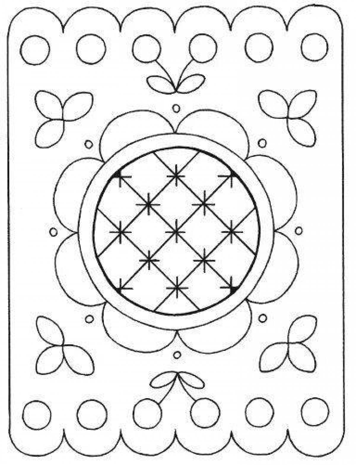 Gorgeous tablecloth coloring book for kids