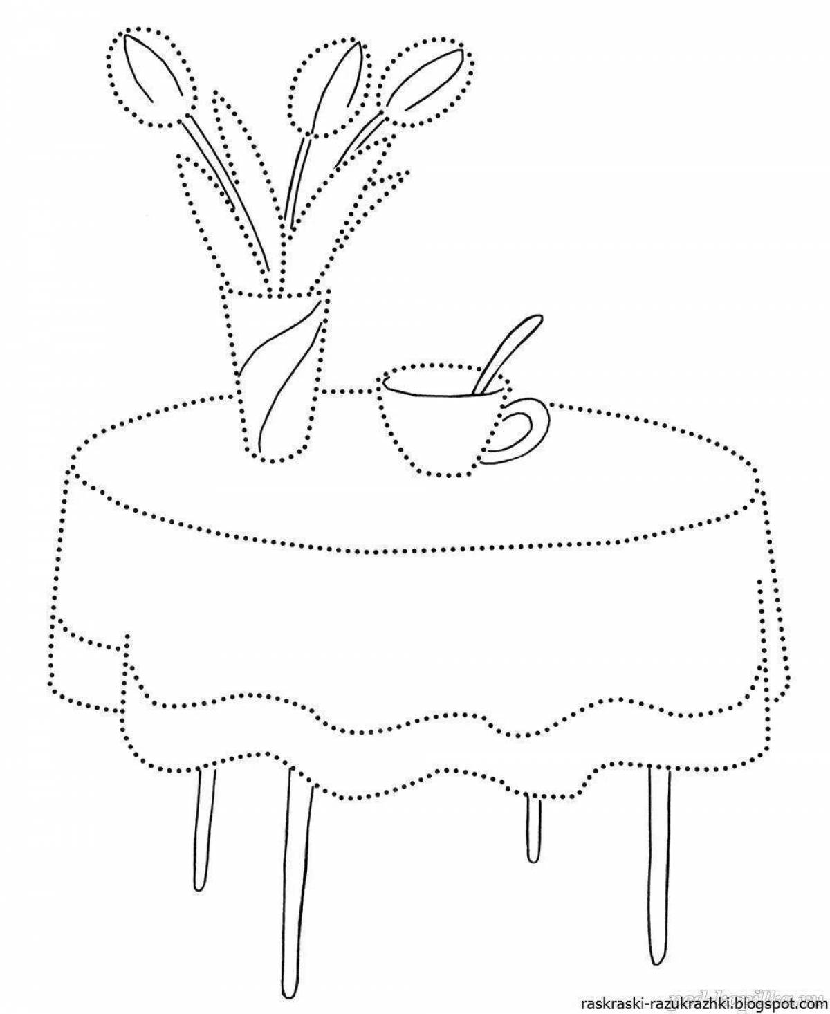 Large tablecloth coloring book for kids