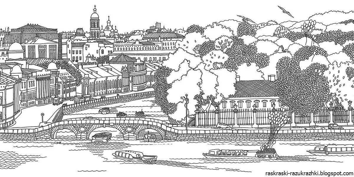 Gorgeous st. petersburg coloring pages for kids
