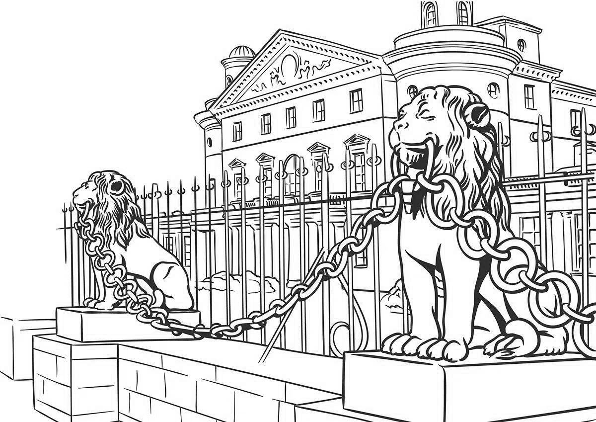Exquisite st. petersburg coloring book for kids