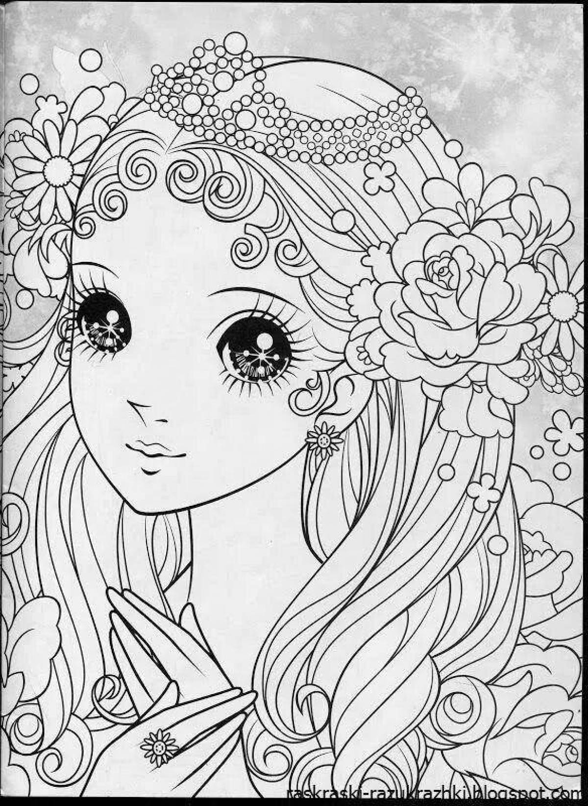 Exalted coloring page for girls 15 years old