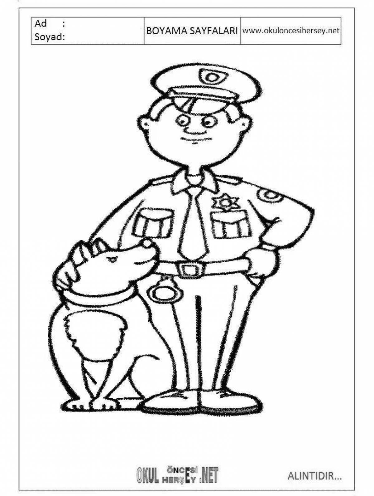 Dramatic coloring page plot