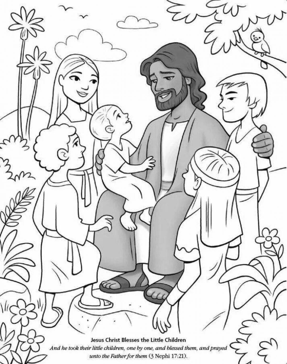 Radiant christian coloring book