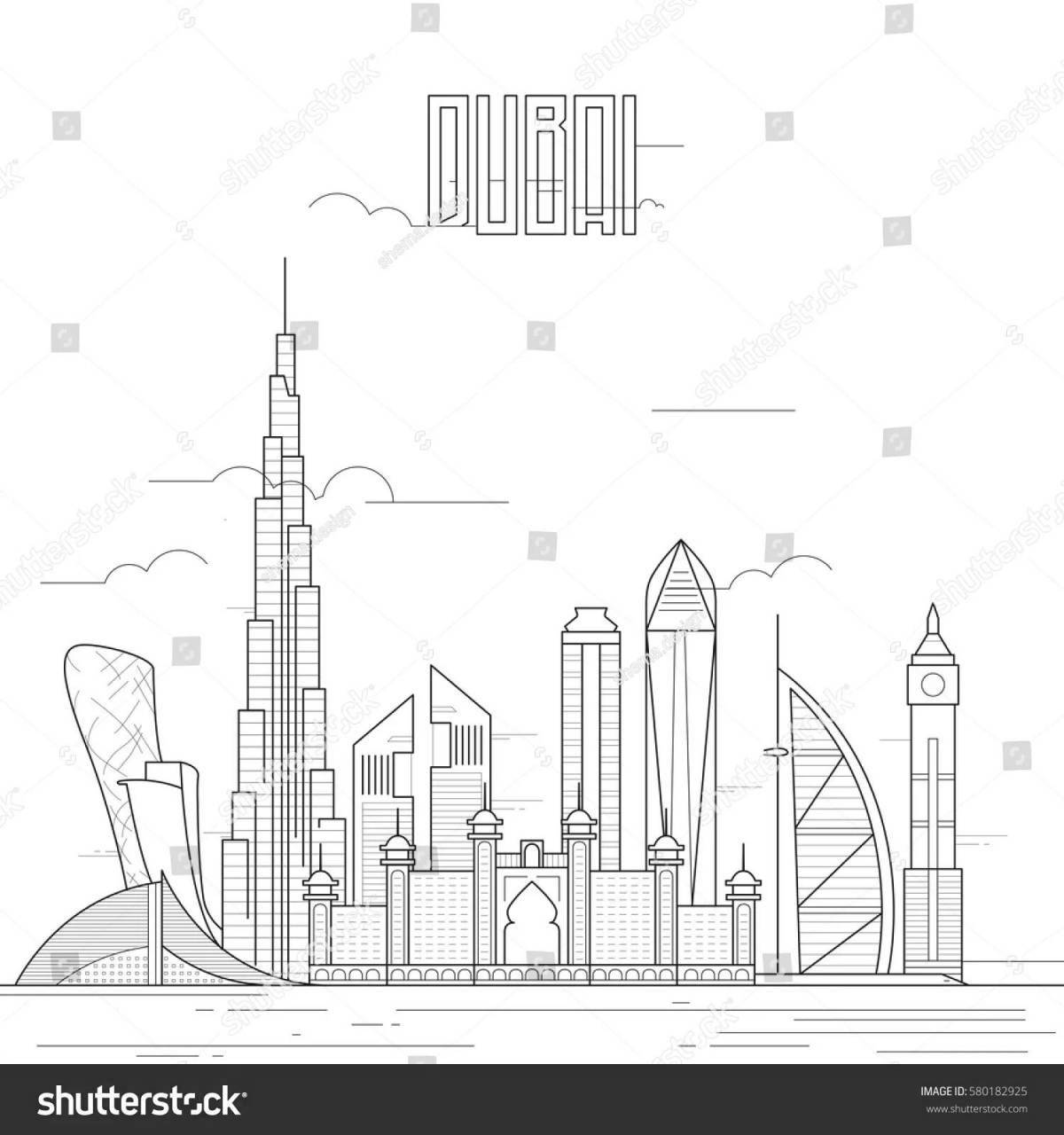 Dubai opaline coloring