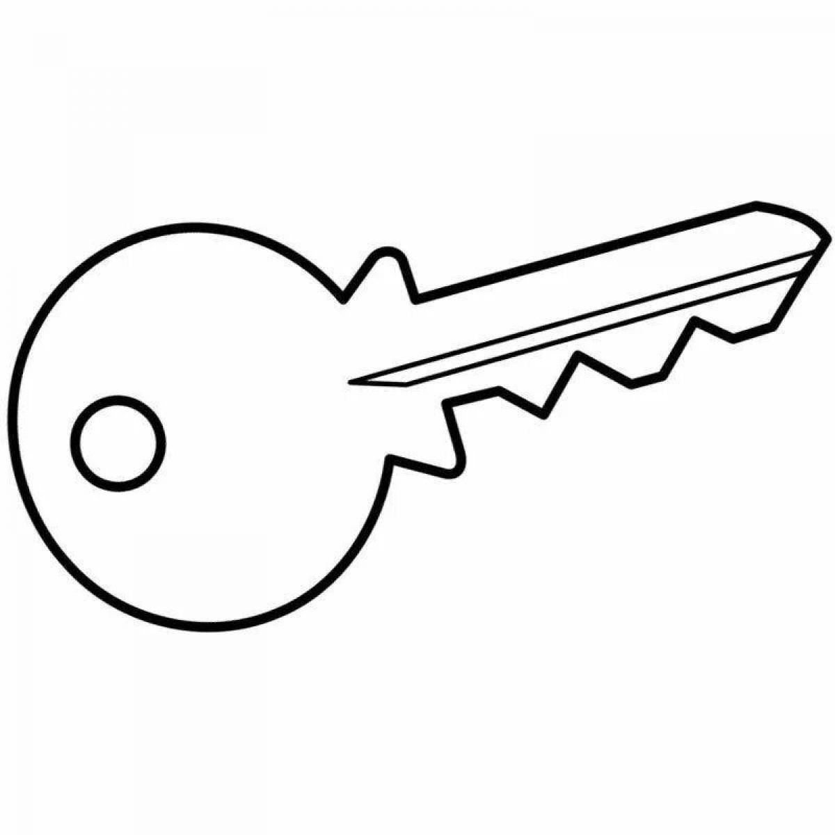 Colorful key coloring
