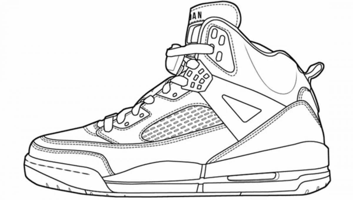 Fine Jordans coloring page