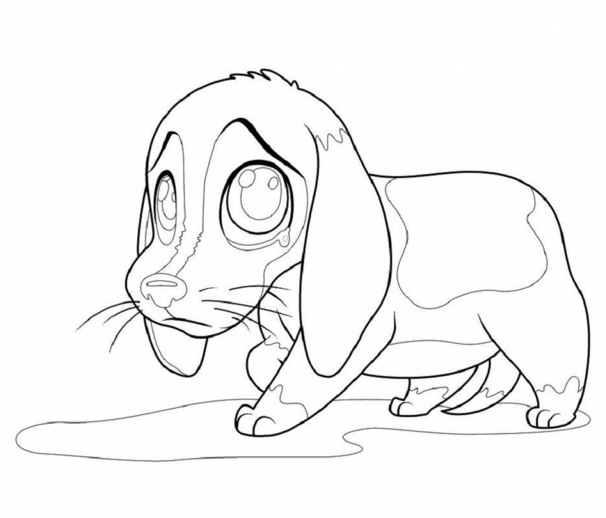 Amazing beagle coloring page