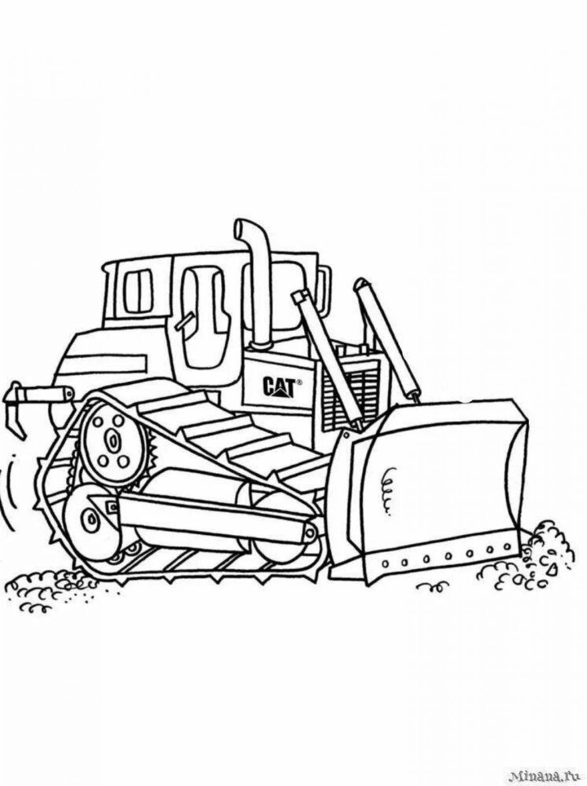 Fancy grader coloring page