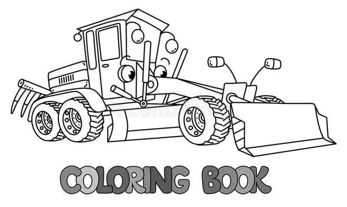 Intricate grader coloring page