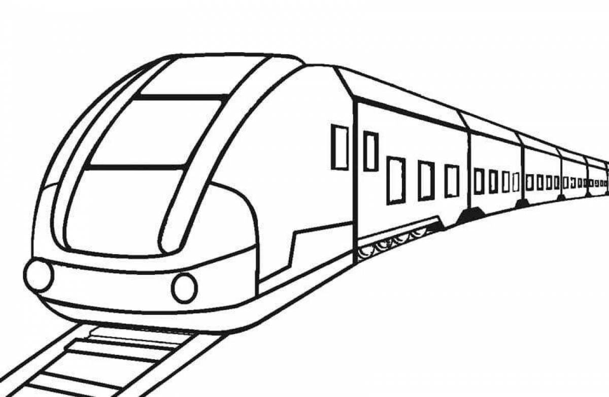 Как нарисовать поезд ласточку поезд