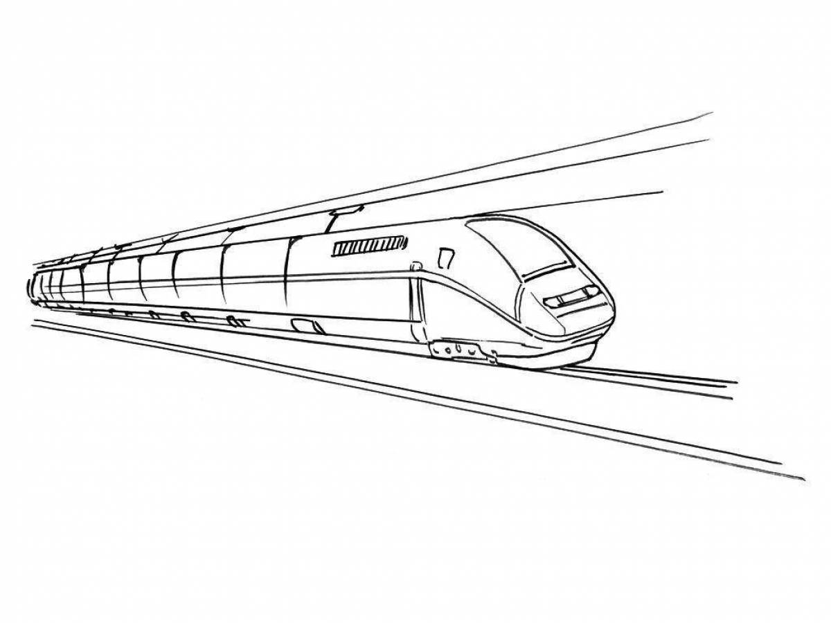 Как нарисовать поезд ласточку поезд